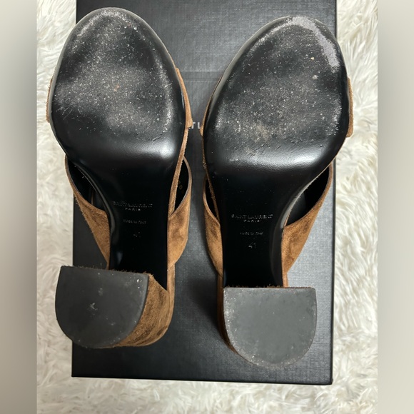 SAINT LAURENT MULE BLOCK HEELS - Picture 5 of 8